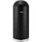 Global Industrial Round Indoor Metal Can, Black, Steel, 15-3/8 in 641596BK - alternate 1